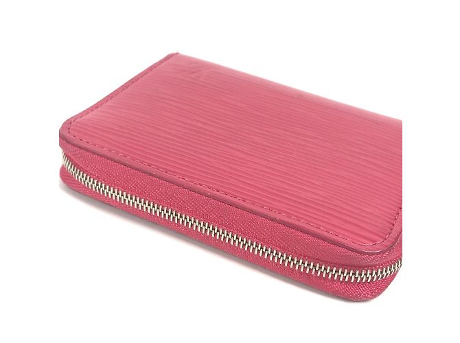 Monedero con cremallera Epi Louis Vuitton Rosa Fucsia - vista 5