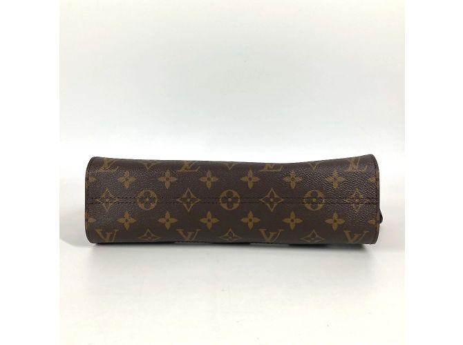 Borsa Pouch Stand Damier Monogram Louis Vuitton Marrone Damier ebene Monogramma - vista 5