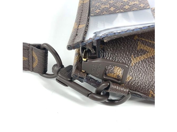 Borsa Pouch Stand Damier Monogram Louis Vuitton Marrone Damier ebene Monogramma - vista 8