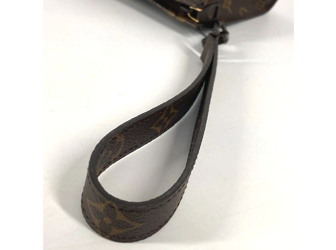 Borsa Pouch Stand Damier Monogram Louis Vuitton Marrone Damier ebene Monogramma - vista 9