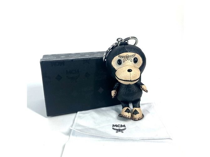 MCM A BATHING APE Milo Visetos Portachiavi Charm Nero - vista 10