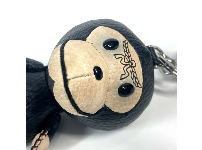 MCM A BATHING APE Milo Visetos Portachiavi Charm Nero - vista 5