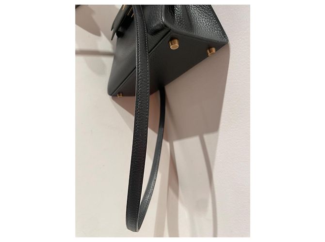 Hermès Mini Kelly 20 em couro preto - vista 10