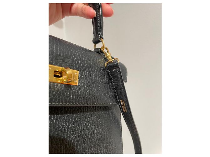 Hermès Mini Kelly 20 em couro preto - vista 13