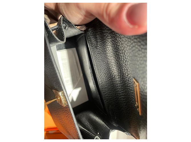 Hermès Mini Kelly 20 em couro preto - vista 15