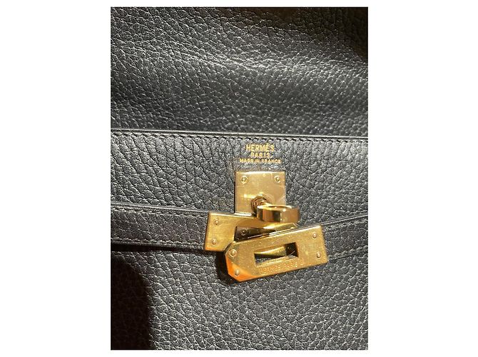 Hermès Mini Kelly 20 em couro preto - vista 16