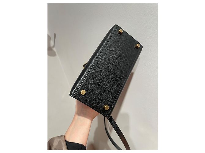 Hermès Mini Kelly 20 em couro preto - vista 17