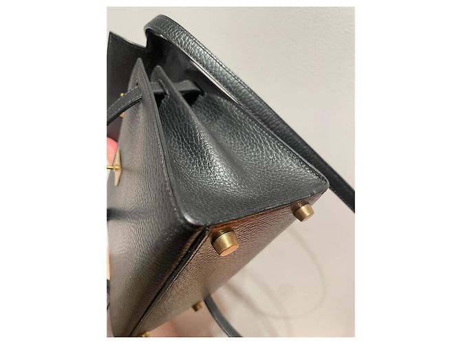 Hermès Mini Kelly 20 em couro preto - vista 18