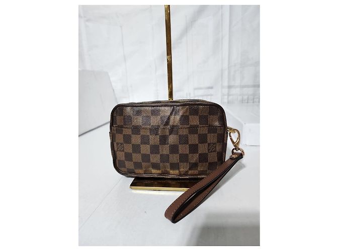 Monedero Macao Damier Ebene Louis Vuitton Marrón Castaño - vista 14