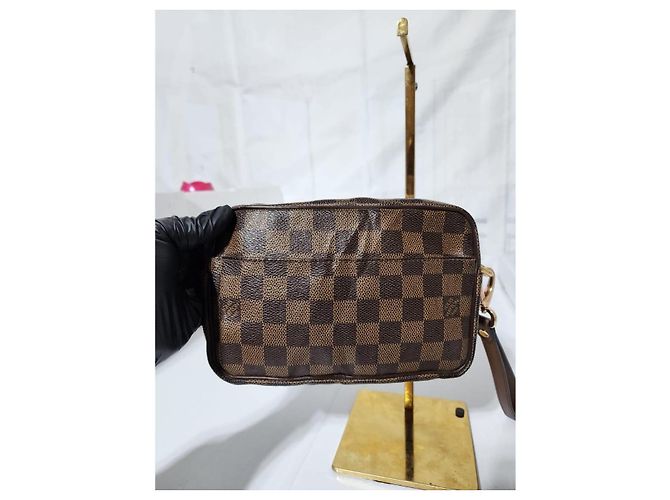 Monedero Macao Damier Ebene Louis Vuitton Marrón Castaño - vista 4