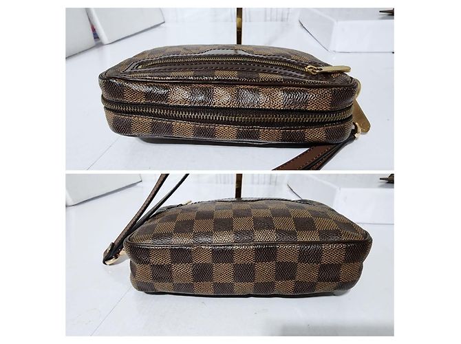 Monedero Macao Damier Ebene Louis Vuitton Marrón Castaño - vista 7