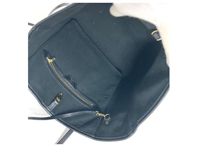 Borsa tote Neverfull MM Monogram Louis Vuitton dal 1854 Nero Bianco - vista 13