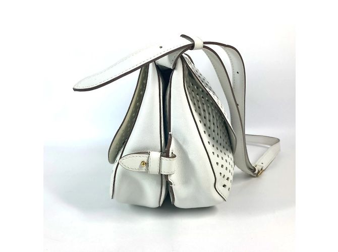 Sac messager Saumur Les Flores perforé Louis Vuitton Blanc - vue 3