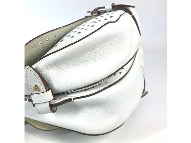 Sac messager Saumur Les Flores perforé Louis Vuitton Blanc - vue 7