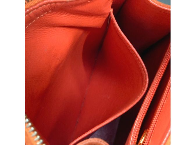 Chanel Vintage CC Coco Mark gesteppte Wildleder Schultertasche Orange - Ansicht 16