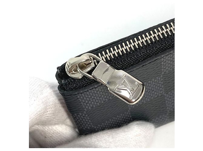 Monedero Damier Graphite Louis Vuitton Negro - vista 7