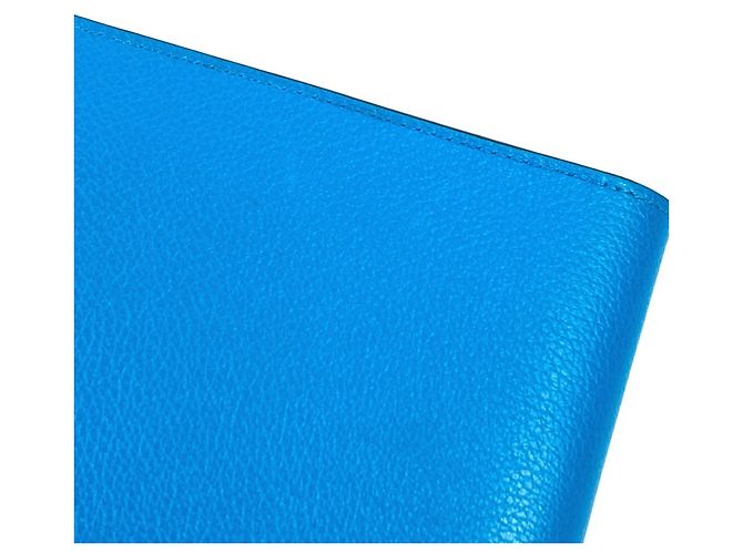 Hermès Lange Brieftasche R.M.S Tutanman Bicolor Hermes Blau Grün - Ansicht 15