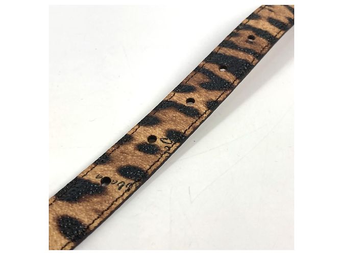 Cinturón de estampado de leopardo Dolce & Gabbana Castaño Negro - vista 9