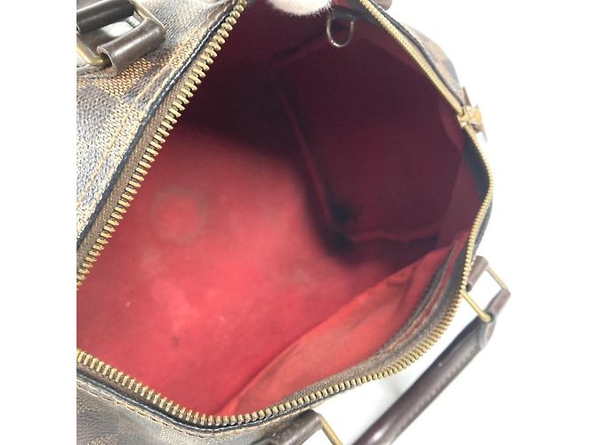 Borsa Speedy 30 Damier Louis Vuitton Marrone Damier ebene - vista 13