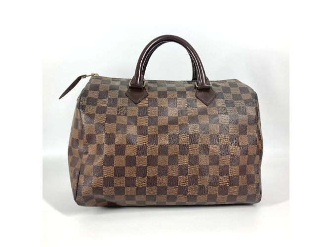 Borsa Speedy 30 Damier Louis Vuitton Marrone Damier ebene - vista 2
