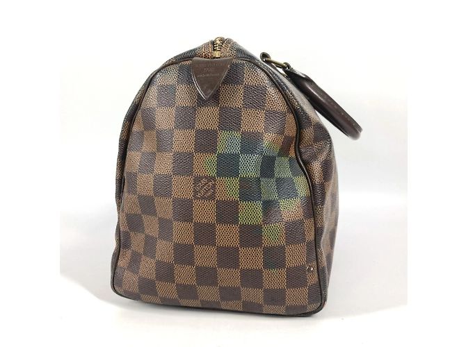 Borsa Speedy 30 Damier Louis Vuitton Marrone Damier ebene - vista 3