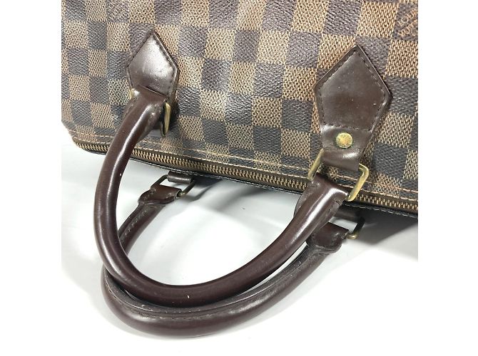 Borsa Speedy 30 Damier Louis Vuitton Marrone Damier ebene - vista 9