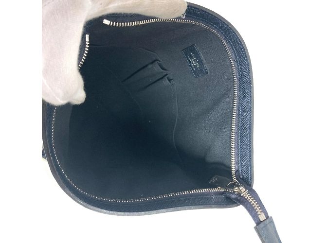 Borsa a Spalla Sasha Taiga di Louis Vuitton Blu navy - vista 12