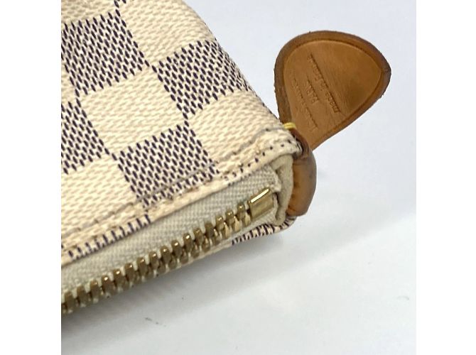 Borsa Saleya MM Damier Azur di Louis Vuitton Bianco - vista 12