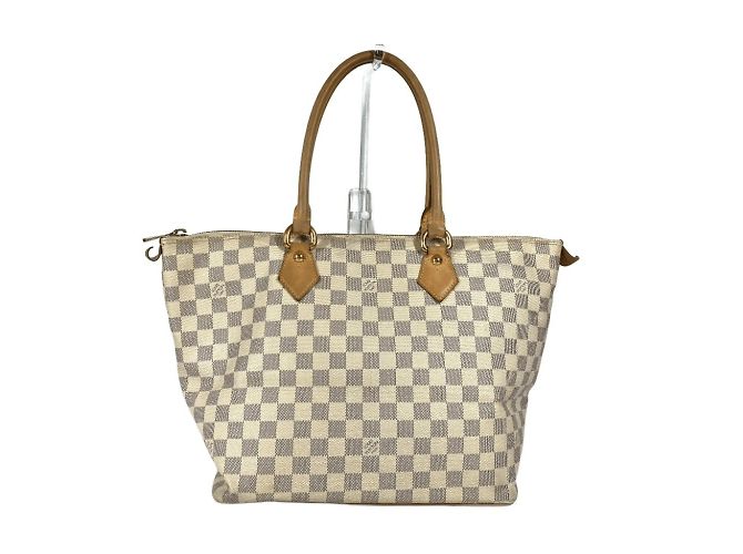 Borsa Saleya MM Damier Azur di Louis Vuitton Bianco - vista 2