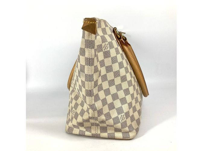 Borsa Saleya MM Damier Azur di Louis Vuitton Bianco - vista 4