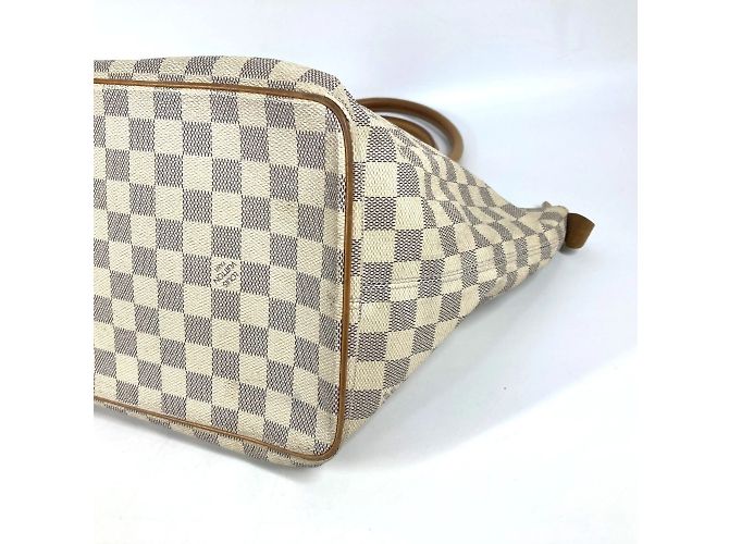 Borsa Saleya MM Damier Azur di Louis Vuitton Bianco - vista 6