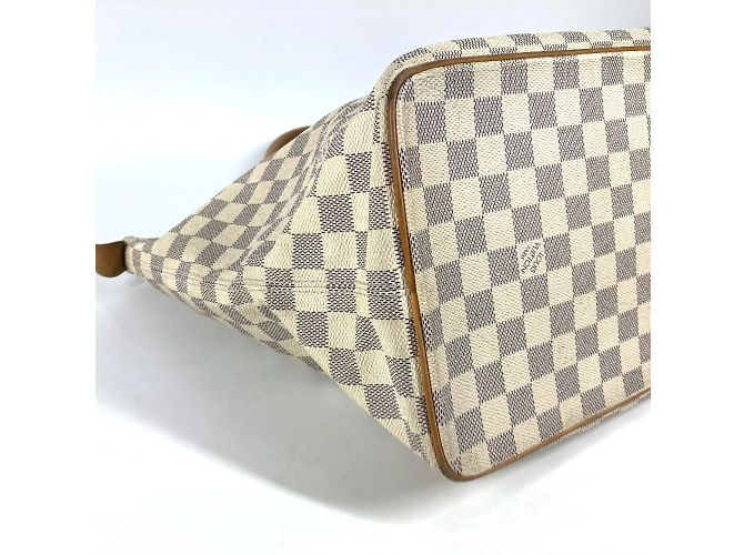 Borsa Saleya MM Damier Azur di Louis Vuitton Bianco - vista 7