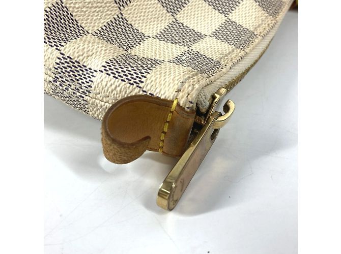 Borsa Saleya MM Damier Azur di Louis Vuitton Bianco - vista 8