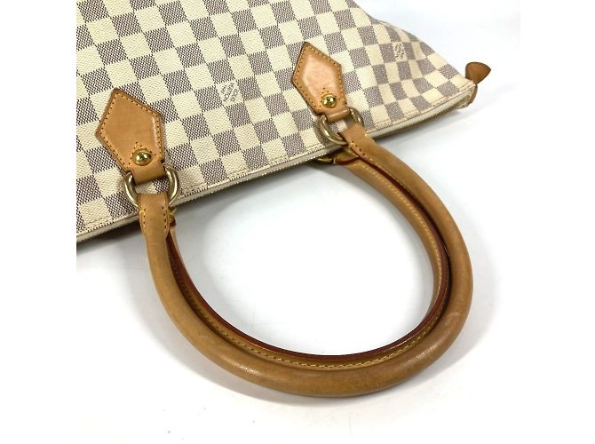 Borsa Saleya MM Damier Azur di Louis Vuitton Bianco - vista 9