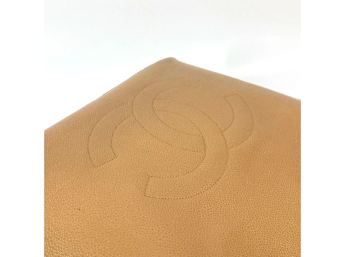 Timeless Borsa Chanel Vintage CC Coco Mark Beige - vista 10