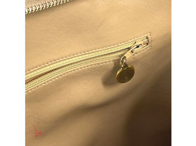 Timeless Borsa Chanel Vintage CC Coco Mark Beige - vista 16