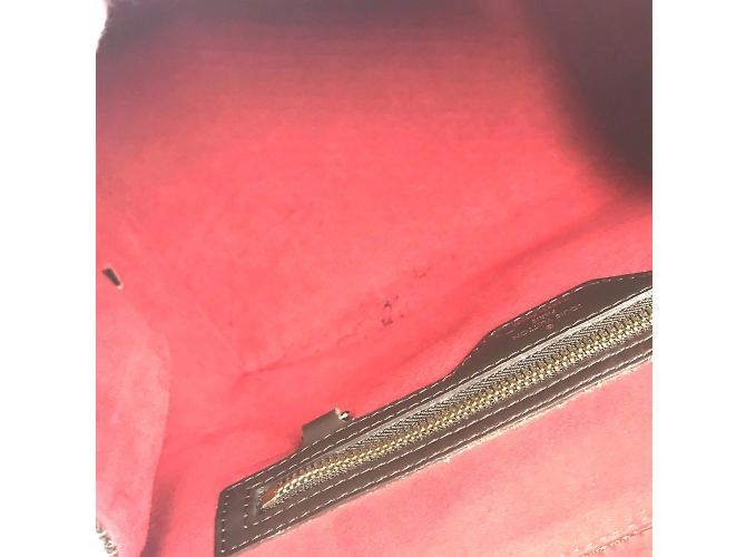 Borsa a Spalla Louis Vuitton Damier Bergamo MM Marrone Damier ebene - vista 14