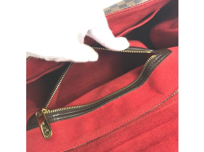 Borsa a Spalla Louis Vuitton Damier Bergamo MM Marrone Damier ebene - vista 17