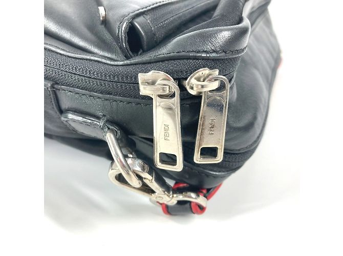 Borsa a tracolla Fendi 7VA411 Monster Eye Logo Nero - vista 10