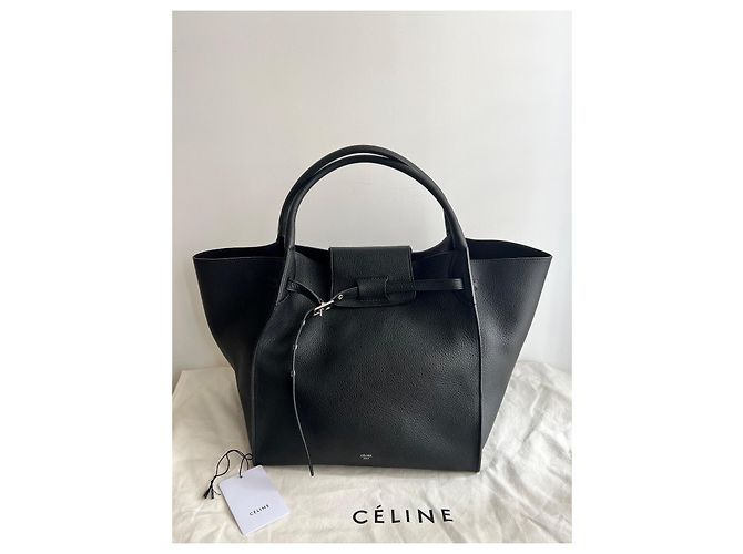 Céline Big Bag de cuero negro - vista 2