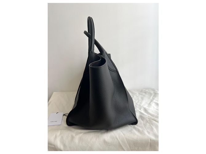 Céline Big Bag de cuero negro - vista 3