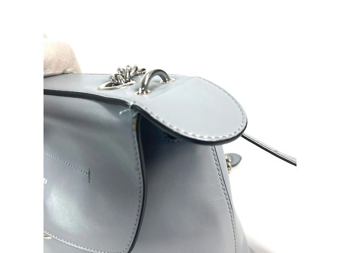 Fendi 8BZ042 Blauer Leder-Rucksack - Ansicht 10