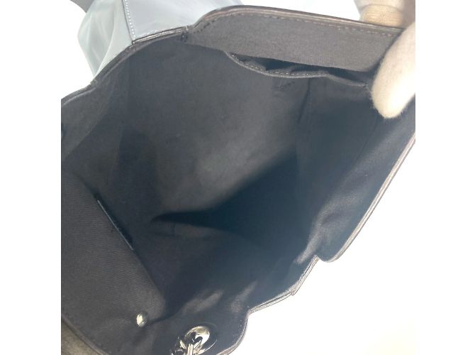 Fendi 8BZ042 Blauer Leder-Rucksack - Ansicht 16