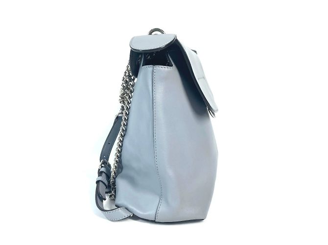 Fendi 8BZ042 Blauer Leder-Rucksack - Ansicht 3