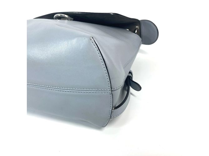 Fendi 8BZ042 Blauer Leder-Rucksack - Ansicht 6