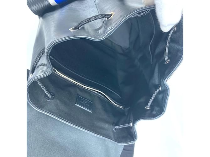 Louis Vuitton M53424 Epi Monogram Eclipse Christopher PM Rucksack Schwarz Blau - Ansicht 13