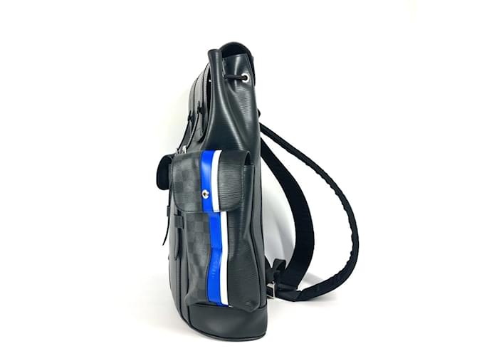 Louis Vuitton M53424 Epi Monogram Eclipse Christopher PM Rucksack Schwarz Blau - Ansicht 3