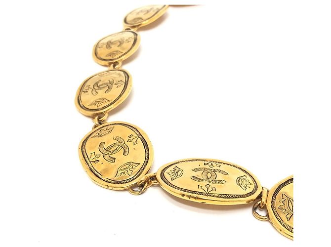 Chanel 2.6 Coco Mark Medaille Kettengürtel Golden - Ansicht 2