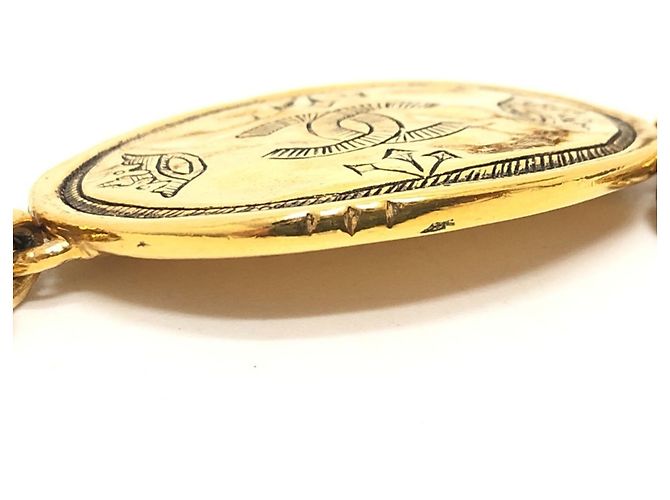 Chanel 2.6 Coco Mark Medaille Kettengürtel Golden - Ansicht 3