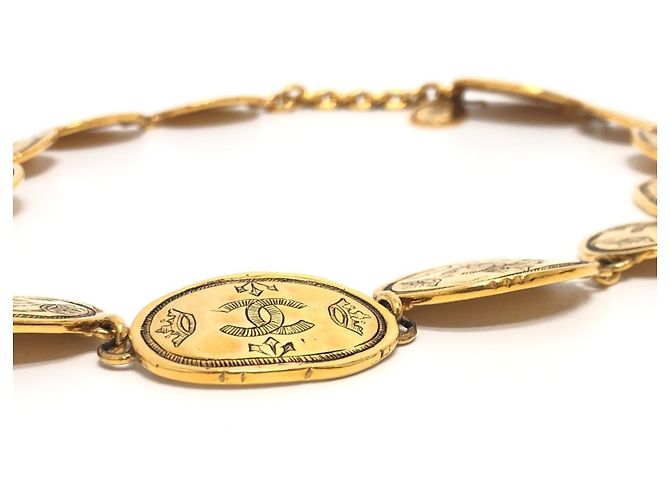 Chanel 2.6 Coco Mark Medaille Kettengürtel Golden - Ansicht 4